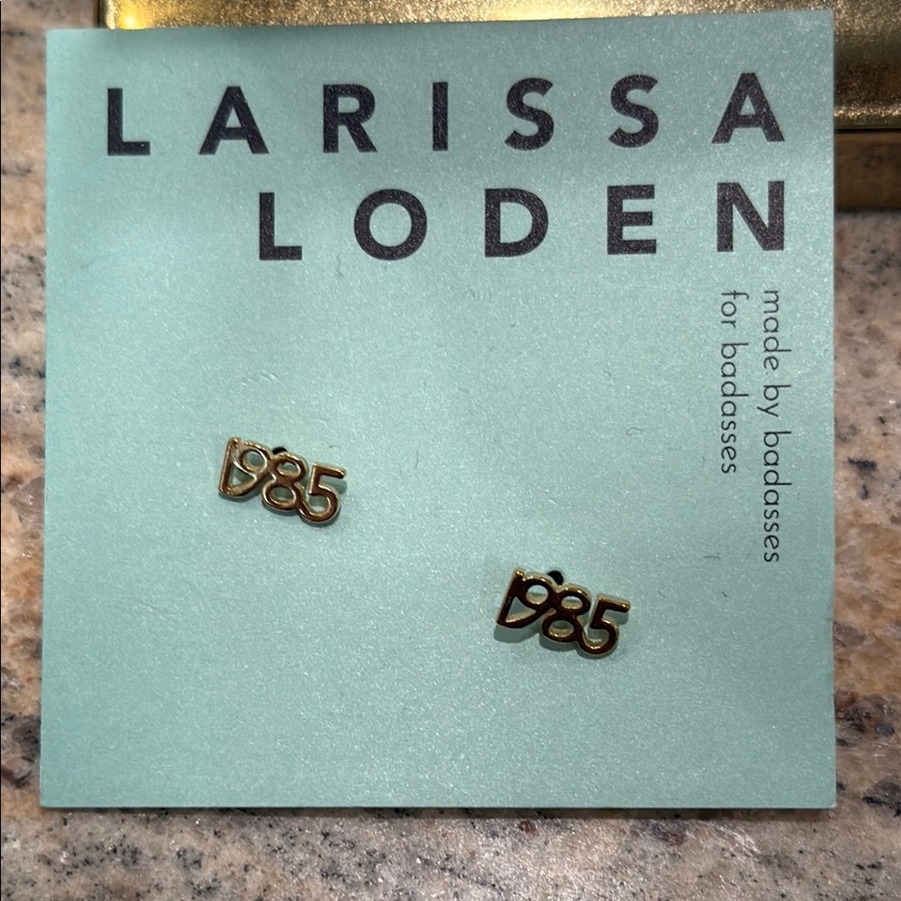 Larissa Loden Gold 1985 Earrings